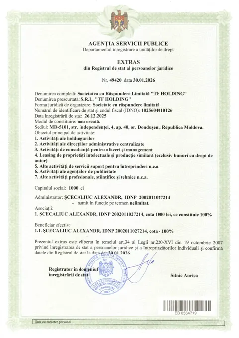 Documentele publicate ale organizațiilor